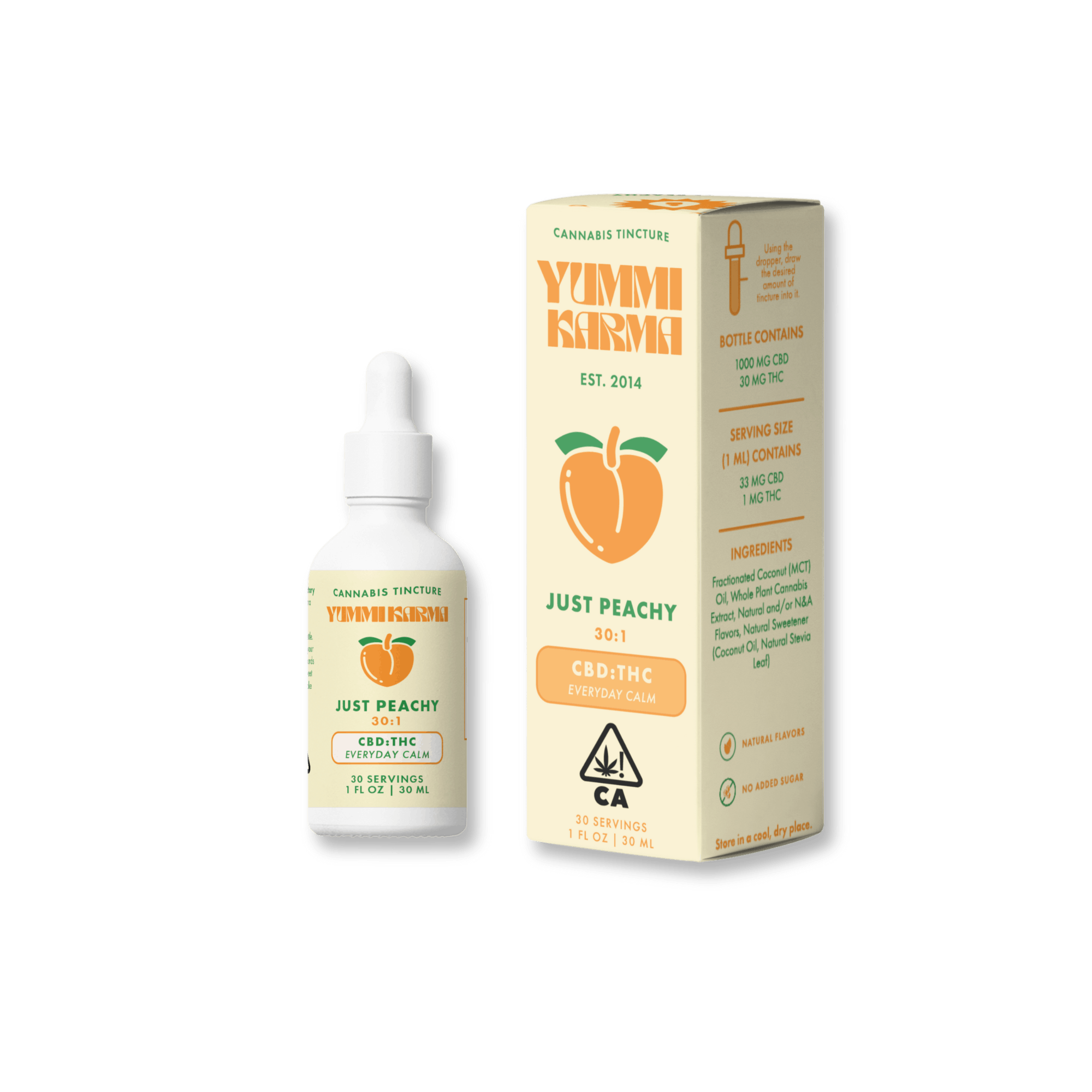 Photograph of product: 30:1 (High CBD) Just Peachy Tincture $49
