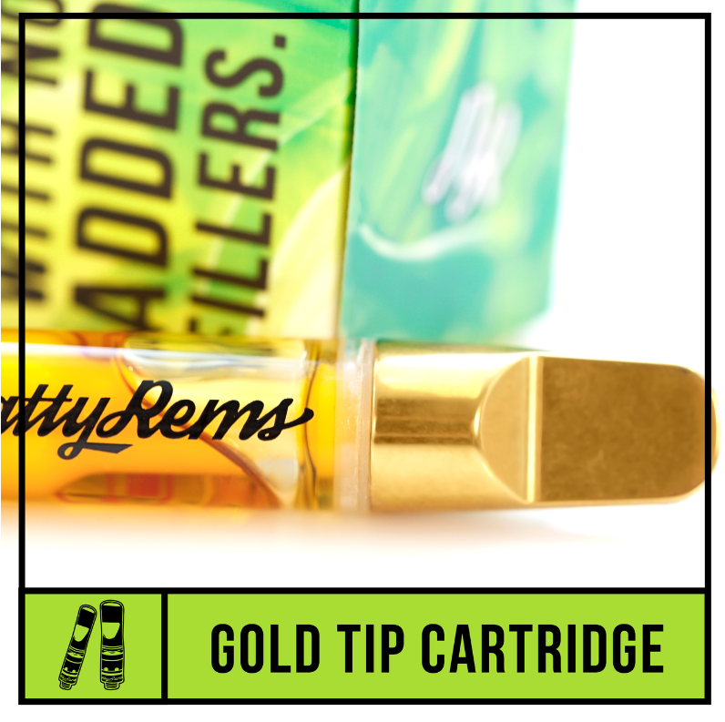 Photograph of product: Natty Rems - Golden Goat (S) - 1g Live Resin Cartridge