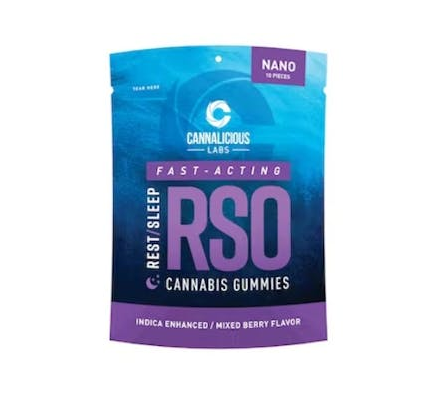 Photograph of product: Cannalicious - Mixed Berry - RSO Gummies - 200mg - Oui'd