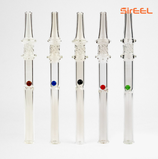 Photograph of product: Jewel Vortex w/ Spinning Jewel Assorted Colors 6" Dab Straw