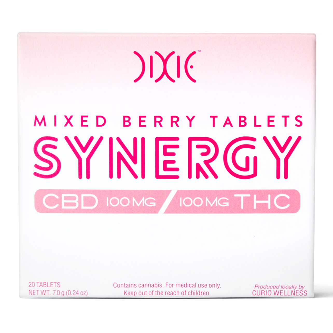 Photograph of product: Mixed Berry Synergy Tablets 1:1 (TH-oui:CBD) 5mg 20pk | 100mg