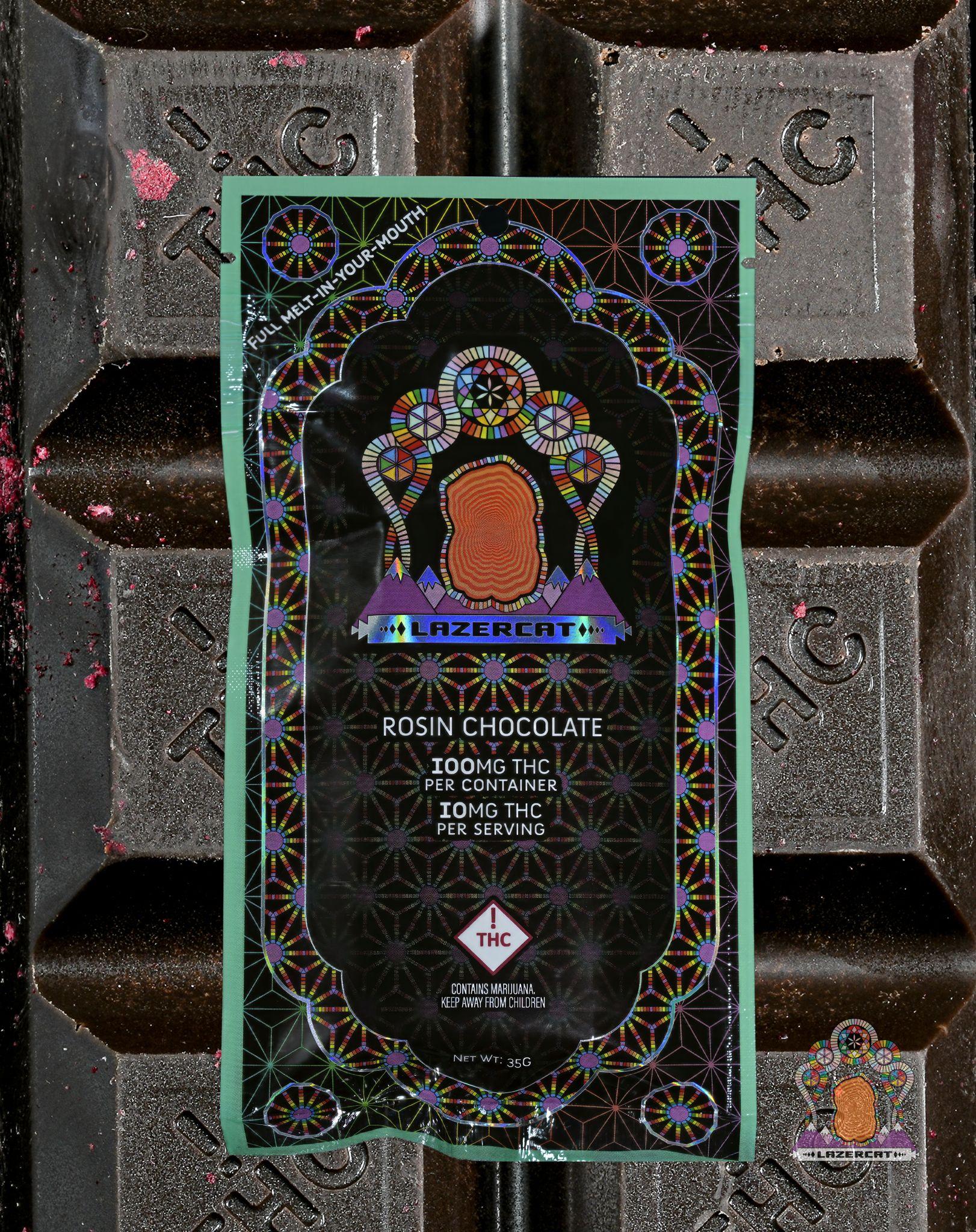 Photograph of product: Lazercat - Rosin Chocolate - Dark Raspberry - Black Rock Desert