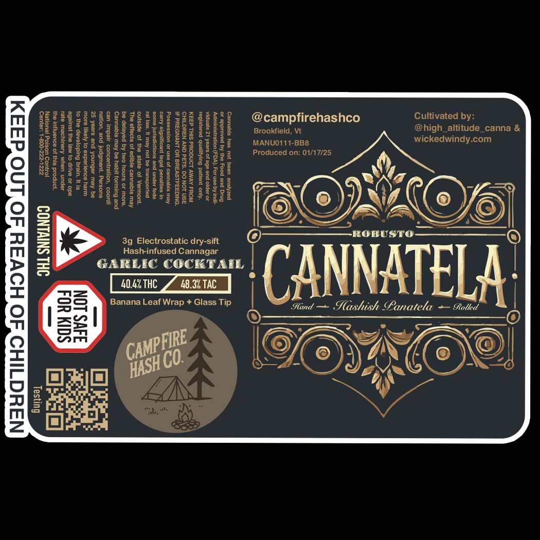 Photograph of product: Campfire au chocolat Co. | au chocolat Canatela | Garlic Cocktail