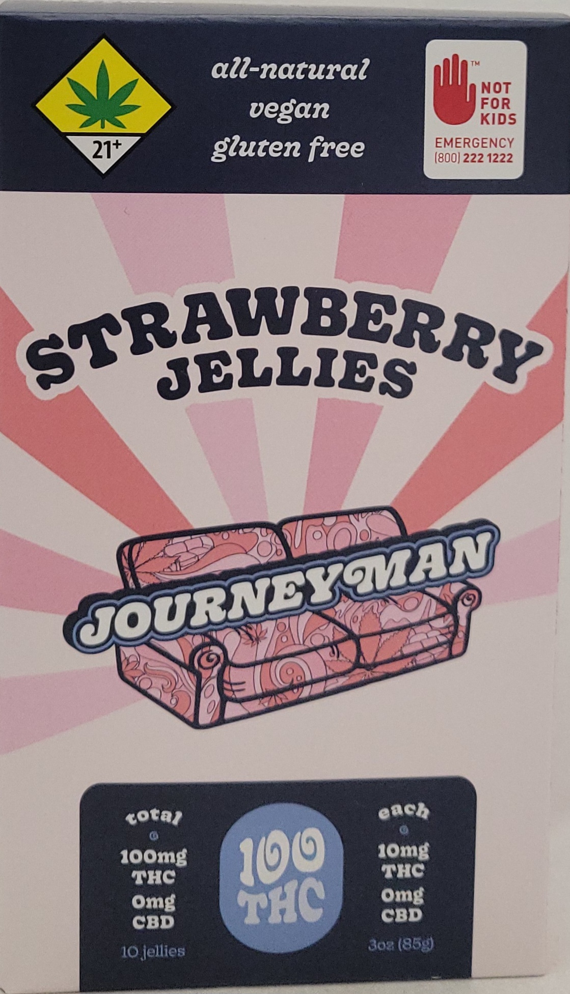 Photograph of product: Strawberry Jellies | 10 Pack