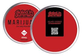 Photograph of product: Dialed In Rocket Berry Relax 5:1 Rosin Gummies | 100mg