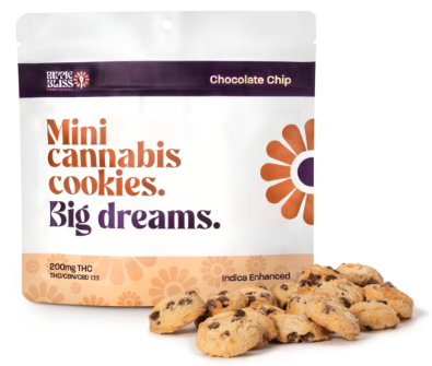 Photograph of product: Hippie Bliss Provisions - Chocolate Chip Cookies - 200mg Cookies (20x10mg)