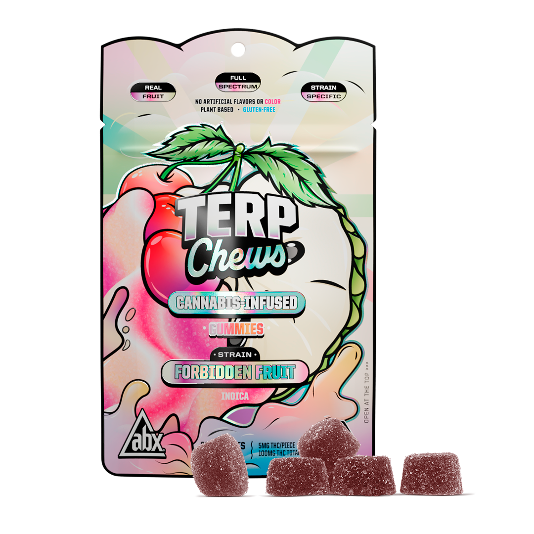 Photograph of product: [ABX] Terp Chews - 100mg - Forbidden Fruit (I)