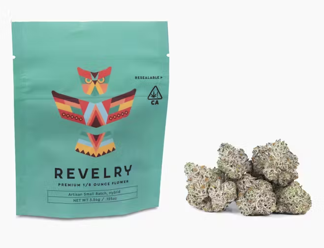 Photograph of product: Revelry Starfruitz Hybrid Flower 3.5g