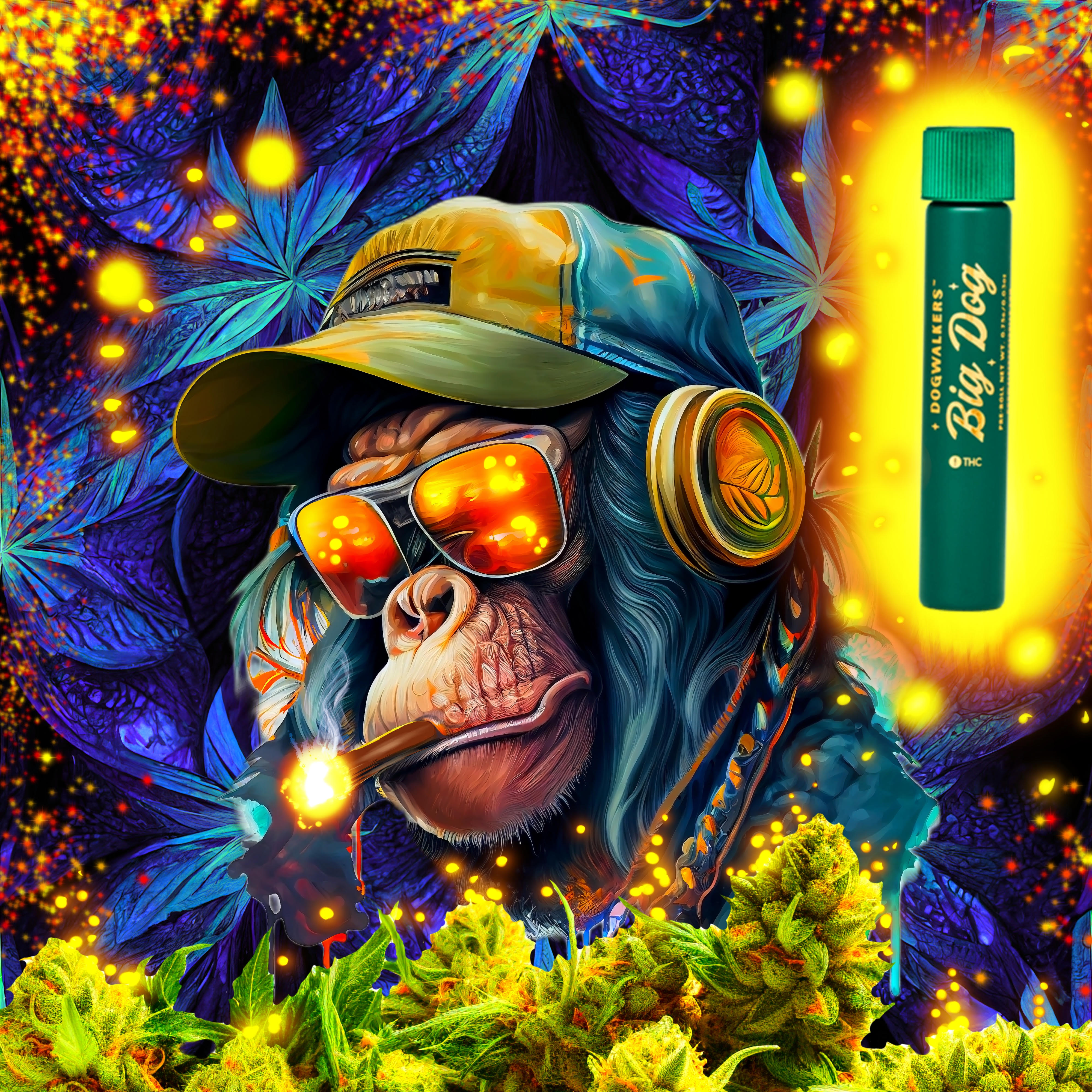 Photograph of product: Animal Face Big Dog Pre-Roll 1G