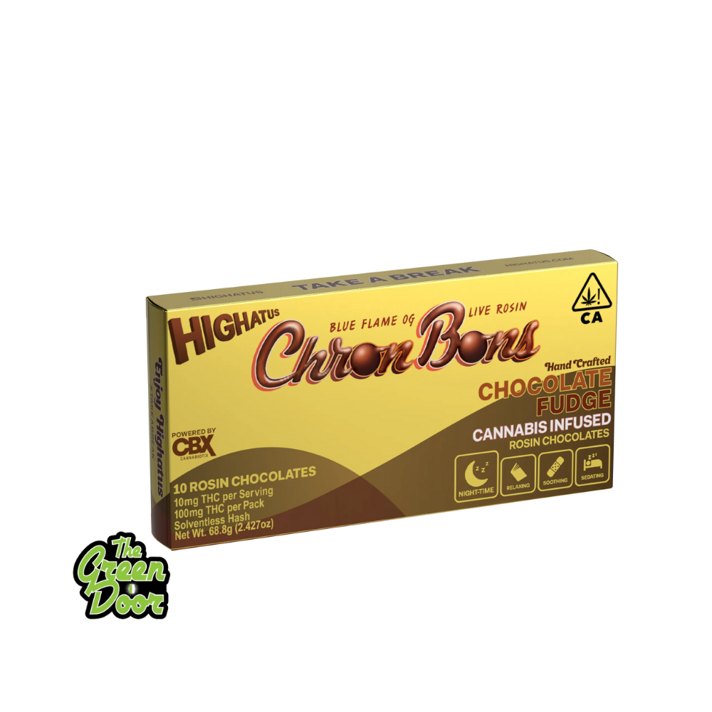 Photograph of product: HIGHATUS -Chocolate Fudge ChronBons - 10PK - 100MG
