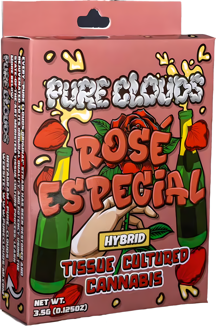 Photograph of product: PURE CLOUDS | ROSE ESPECIAL | HYBRID | PRE-PACKAGED 1/8 | REC - 3.5g