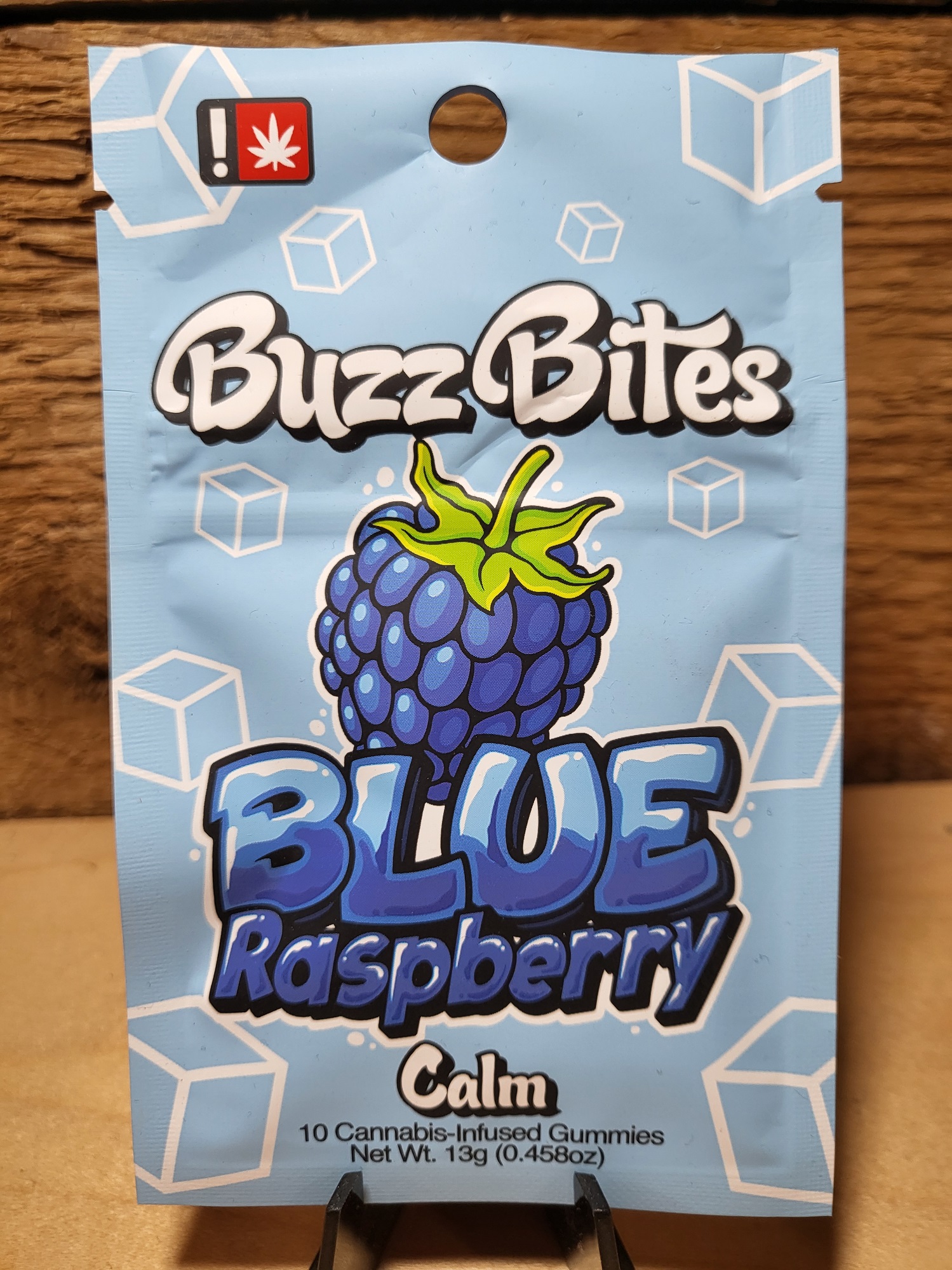 Photograph of product: Buzz Bites | Blue Raspberry Calm (Oui'd) Gummies | 10 pk