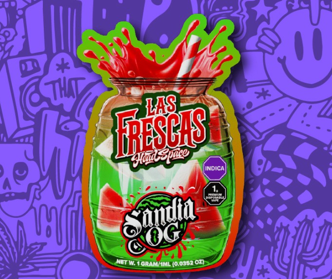 Photograph of product: Las Frescas - Sandia OG - 1g Disposable