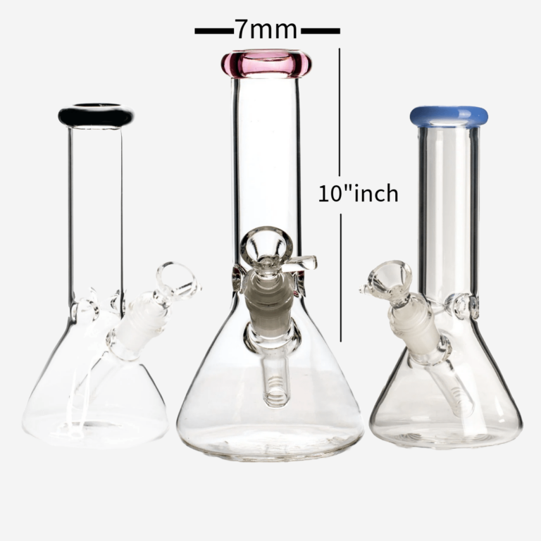 Photograph of product: Pipe King 10" 9MM Glass Color Beaker
