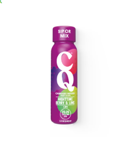 Photograph of product: NightTime Berry & Lime | 25mg TH-oui: 25mg CBN | 2oz Beverage | Oui'd Quencher