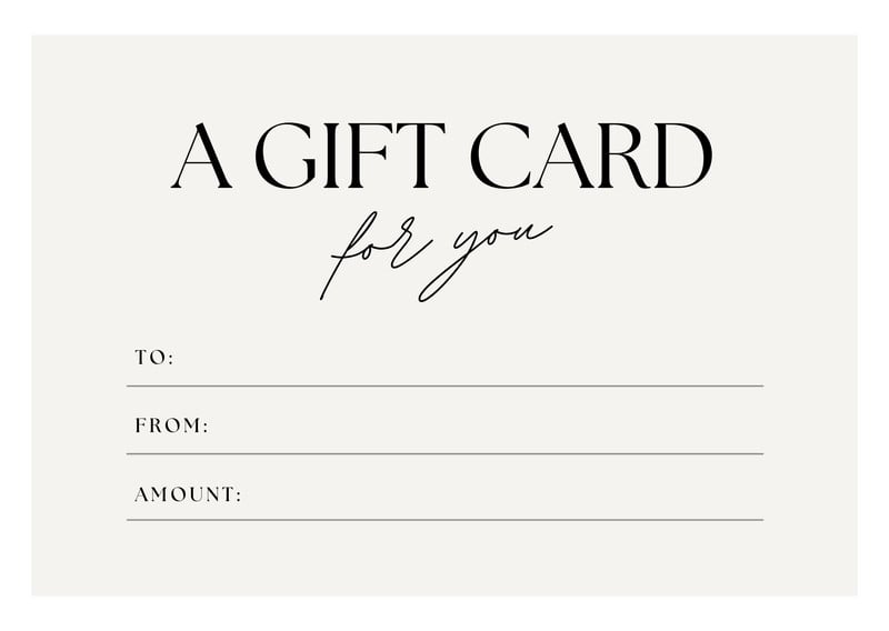 Photograph of product: Gift Card - 50 Dollar Value