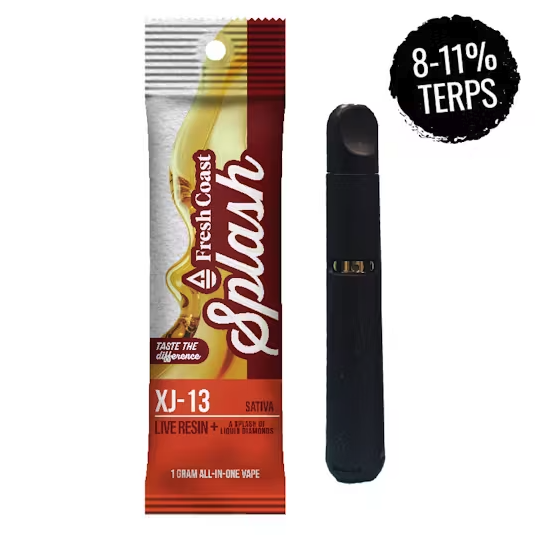 Photograph of product: Fresh Coast Splash Live Resin All-in-One Vape - XJ-13