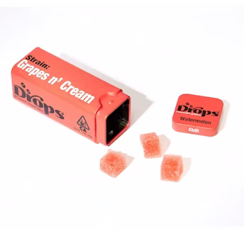 Photograph of product: Drops - Watermelon (Oreoz) - Live Rosin- Gummy - 20ct - 100mg