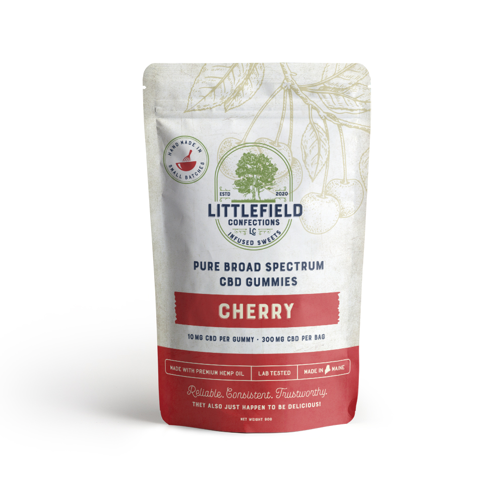 Photograph of product: LFC 300MG CBD Gummies - Cherry