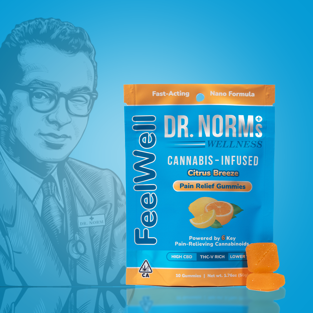 Photograph of product: Dr. Norms Citrus Breeze Pain Relief Gummies