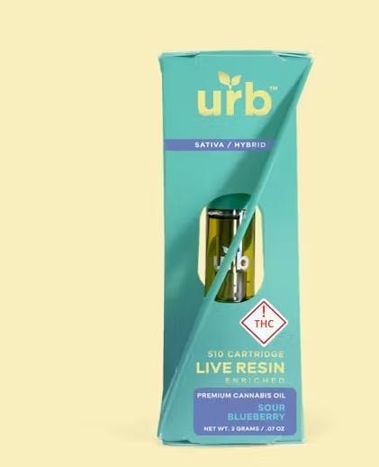 Photograph of product: Urb - 2g Cartridge - Sour Blueberry