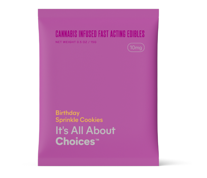 Photograph of product: DF Choices Cookies - Birthday Sprinkle 10mg (5pk)