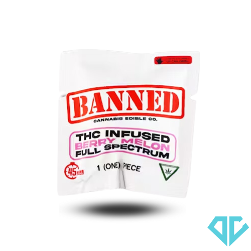 Photograph of product: Banned Berry Melon Single Gummy 200mg