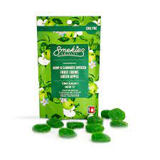Photograph of product: [Smokiez] TH-oui:CBG Fruit Chews - 200mg - 1:1 Green Apple (H)