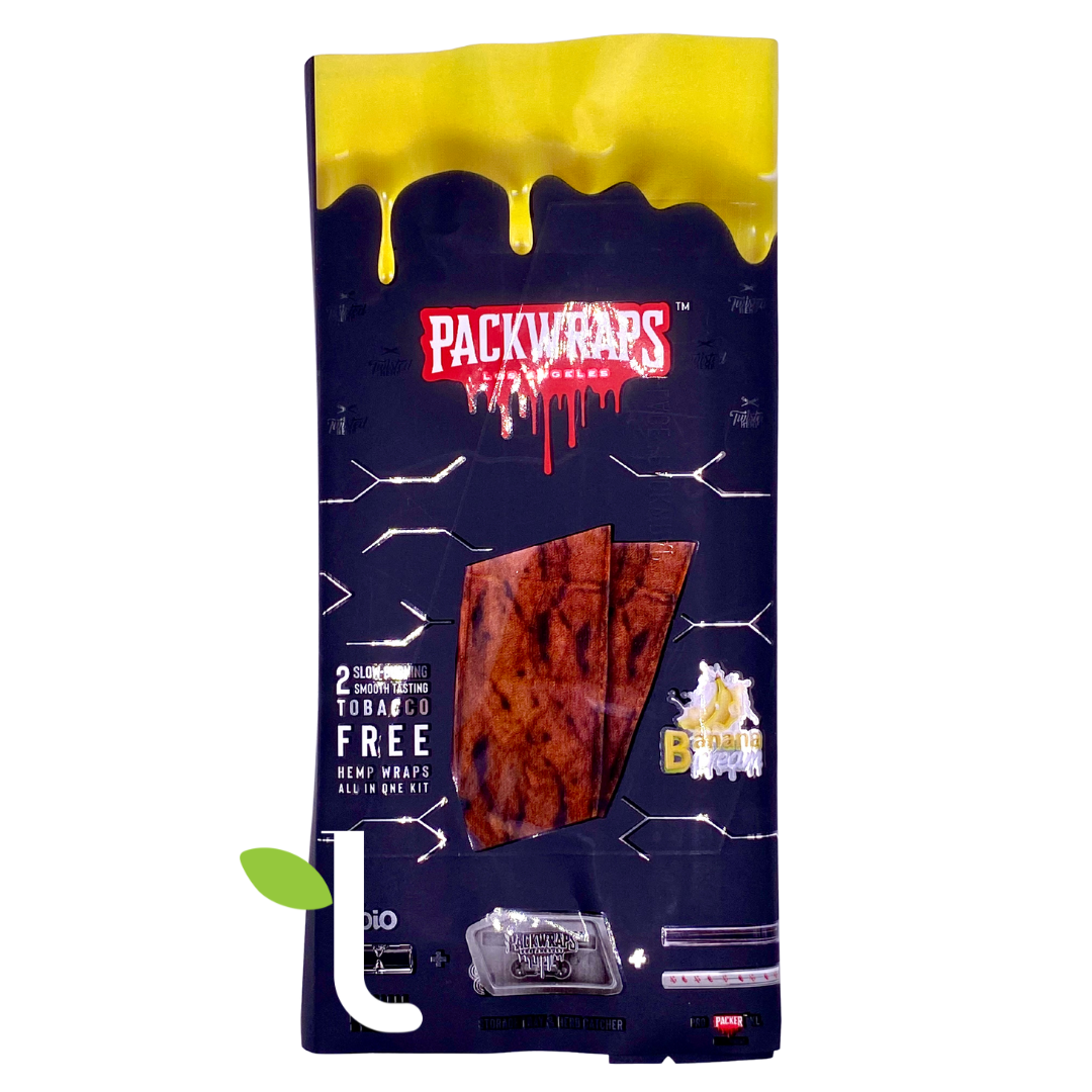 Photograph of product: Packwraps | Banana Cream | Hemp Wrap Kit (2pk)