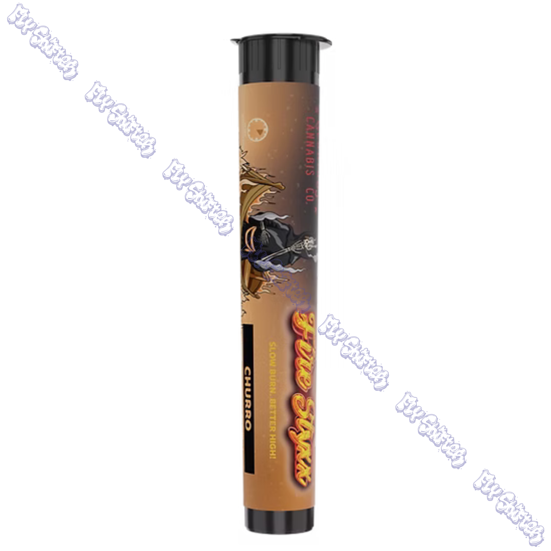 Photograph of product: Glorious Oui'd Co. x Simpler Daze Churro Fire Styxx Pre-Roll 1g