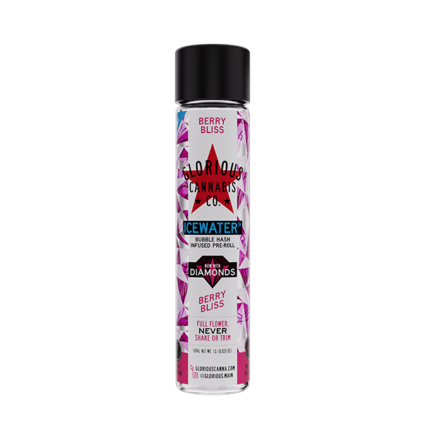 Photograph of product: Berry Bliss Bubble au chocolat with Diamonds Infused Pre-Roll | 1G
