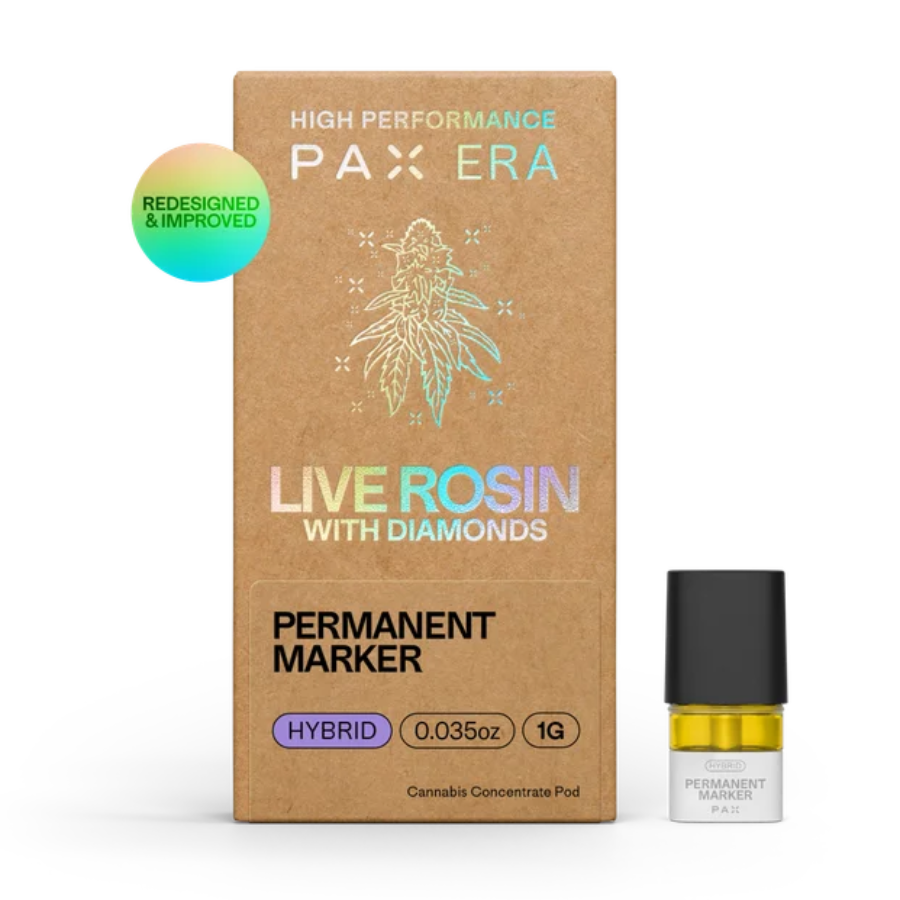 Photograph of product: Permanent Marker | 1G Live Rosin Pax Pod