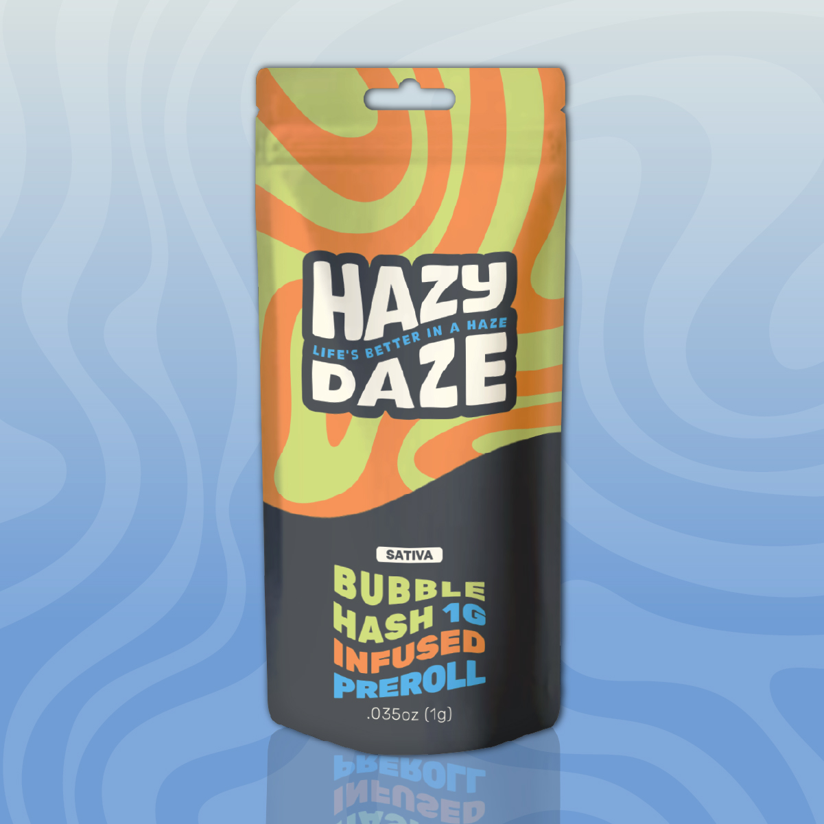 Photograph of product: Peanut Butter Sunshine Infused Preroll by Hazy Daze