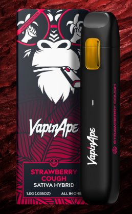 Photograph of product: Vapin Ape | Strawberry Cough | Disposable Cartridge | 1g