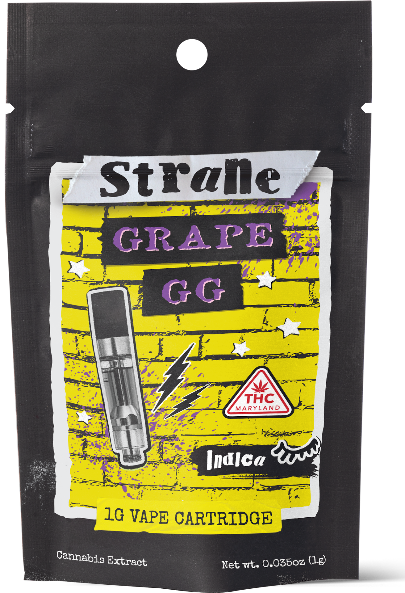 Photograph of product: Grape GG Terp Cart 1g - Strane Live