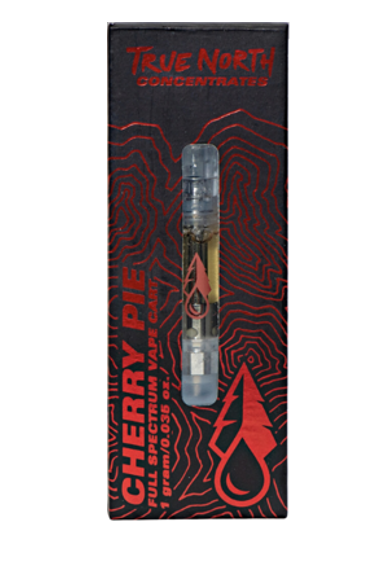 Photograph of product: True North - Cherry Pie - Full Spectrum CDT Vape - - Oui'd