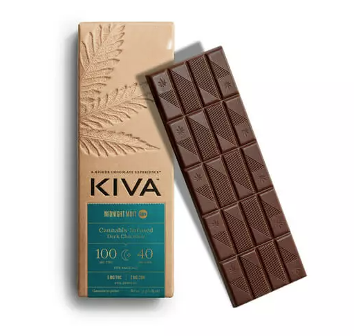 Photograph of product: Dark Chocolate Midnight Mint 100mg [E10]