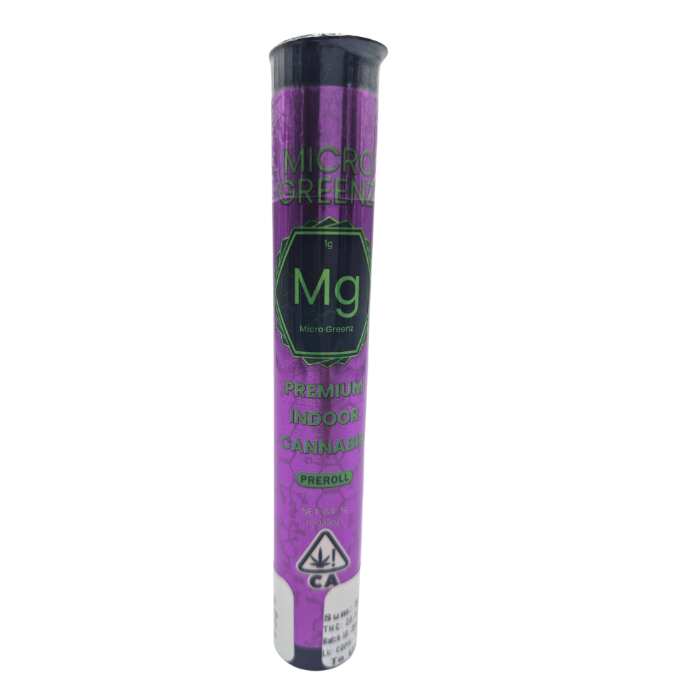 Photograph of product: Micro Greenz Indoor Preroll 1g - Permanent Marker x Mochi (H)