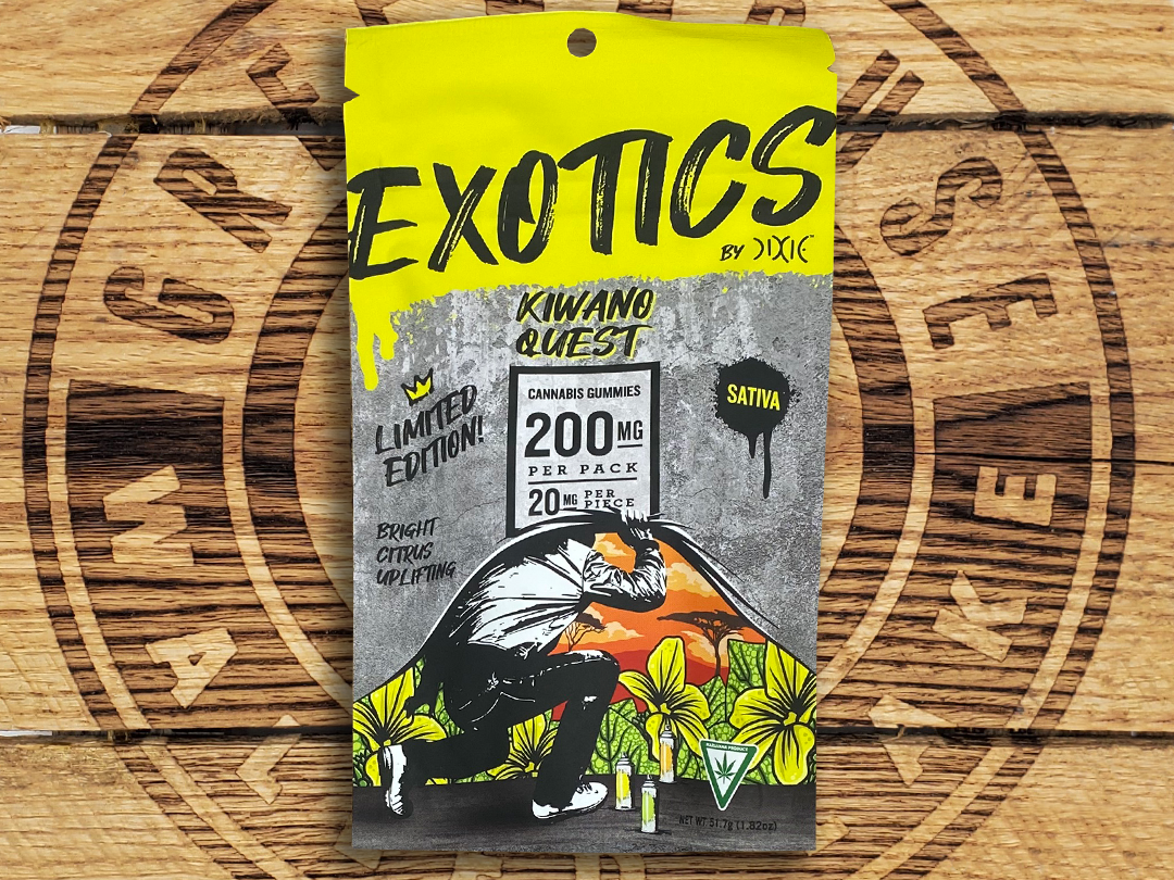 Photograph of product: Dixie | Kiwano Quest Gummies | 200mg