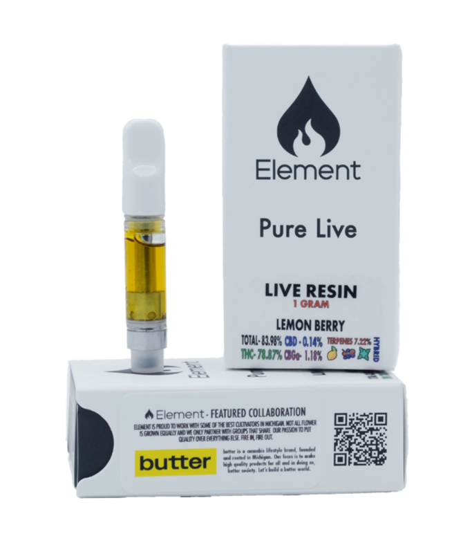 Photograph of product: 1g | Lemon Berry | Live Resin Cartridge