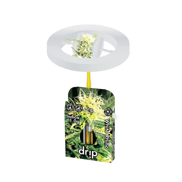 Photograph of product: DRIP | Vape Cartridge | White Rhino