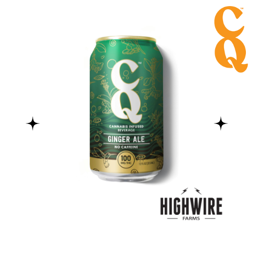 Photograph of product: CQ Infused Soda Ginger Ale 100mg