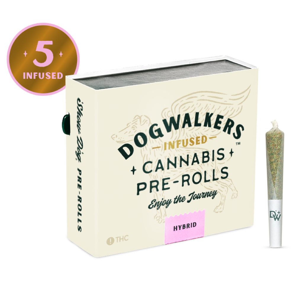 Photograph of product: Infused Pre-Roll Pack | Dogwalkers | Jet Fuel OG [5pk]