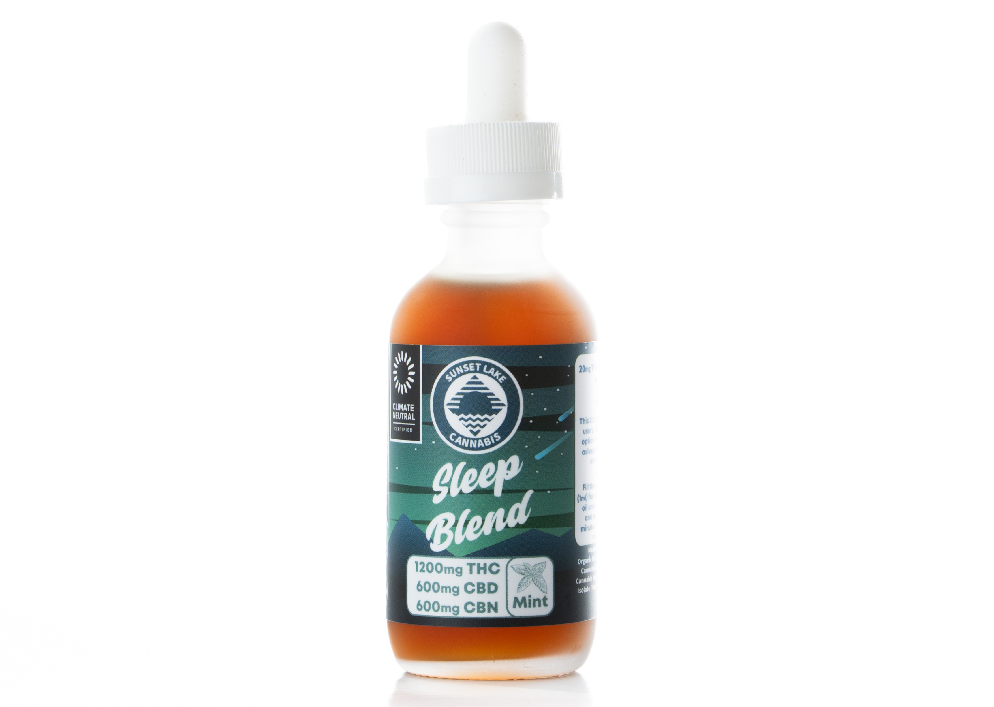 Photograph of product: Sunset Lake | Sleep Blend 1200mg TH-oui + 600mg CBD + 600mg CBN