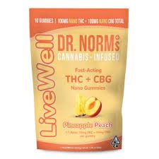 Photograph of product: [Dr. Norms] TH-oui Gummies - 100mg - Pineapple Peach (H) - 