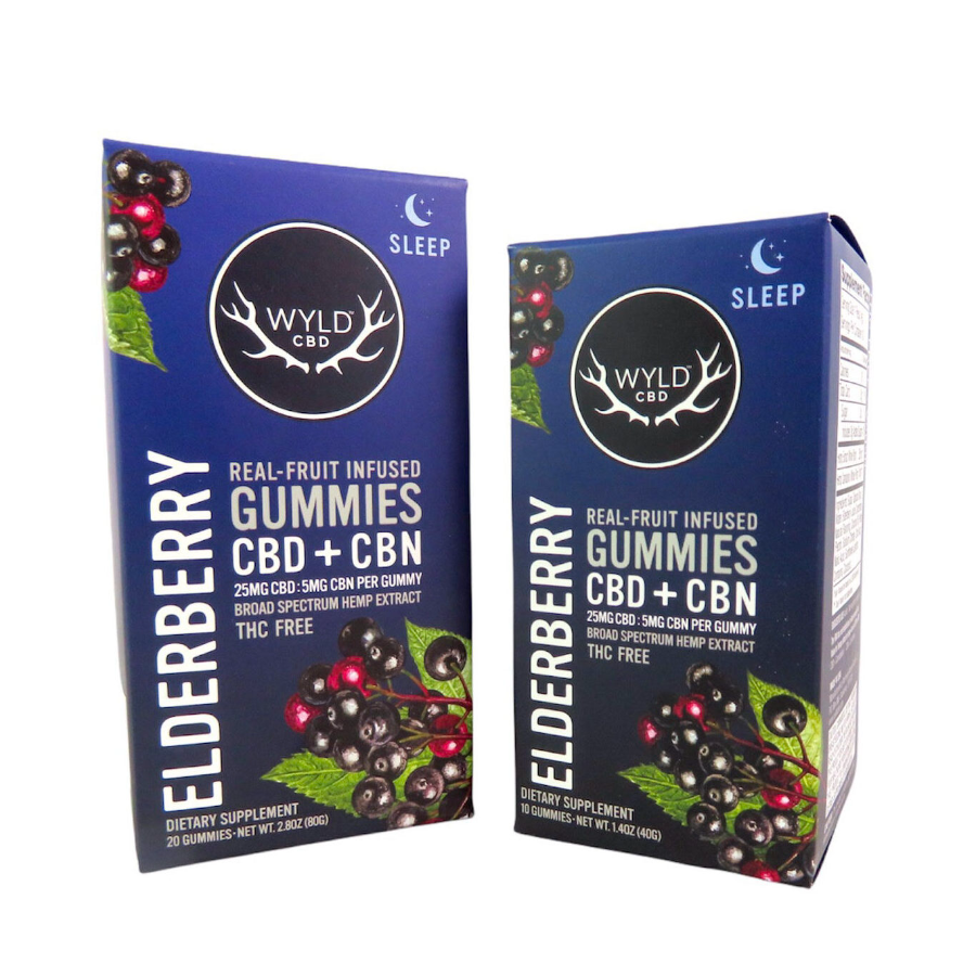 Photograph of product: Wyld Elderberry CBD CBN Gummies