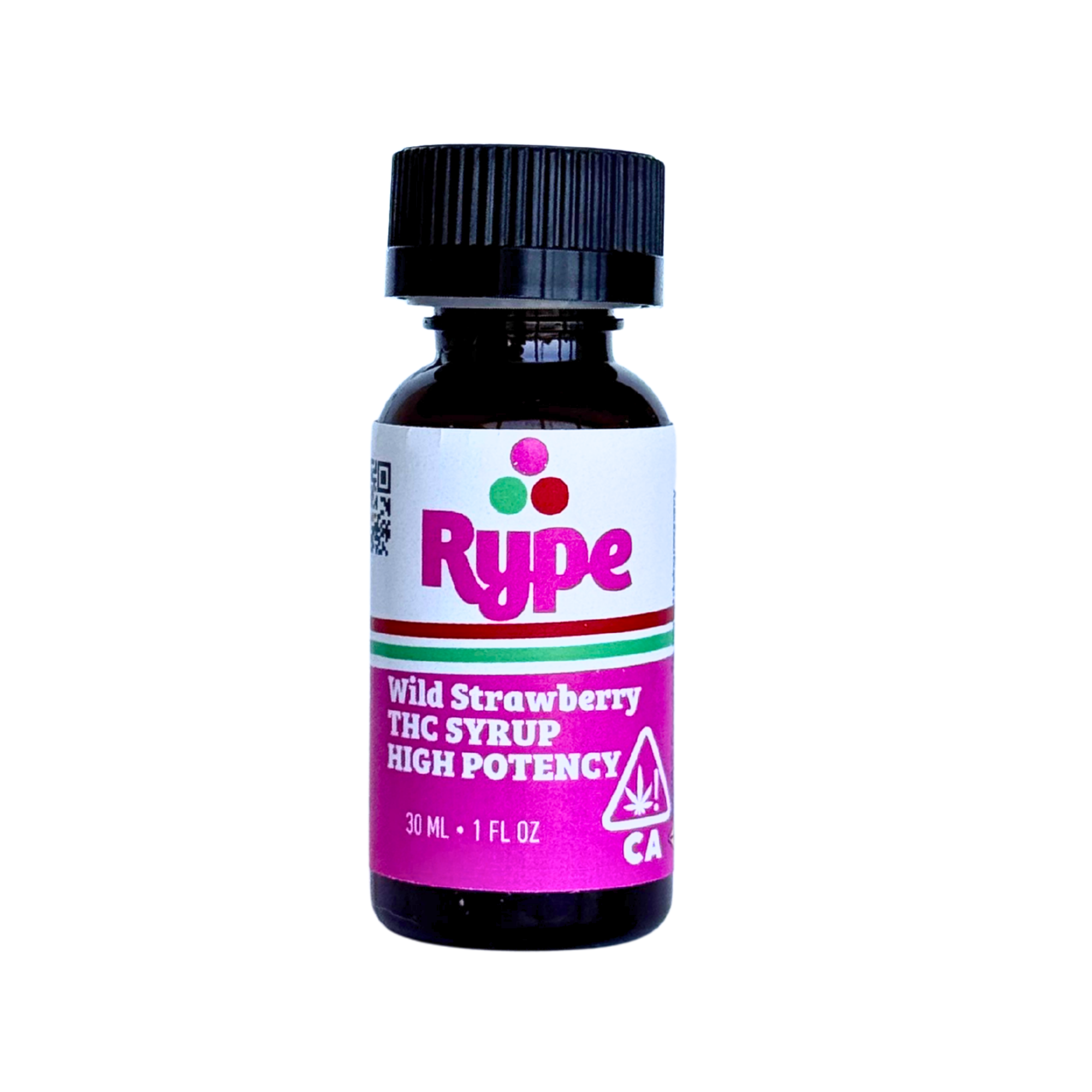 Photograph of product: Wild Strawberry 100mg Syrup - Rype