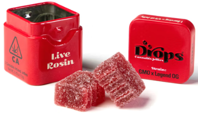 Photograph of product: Cherry [I] - 100MG Live Rosin Gummies 2PK