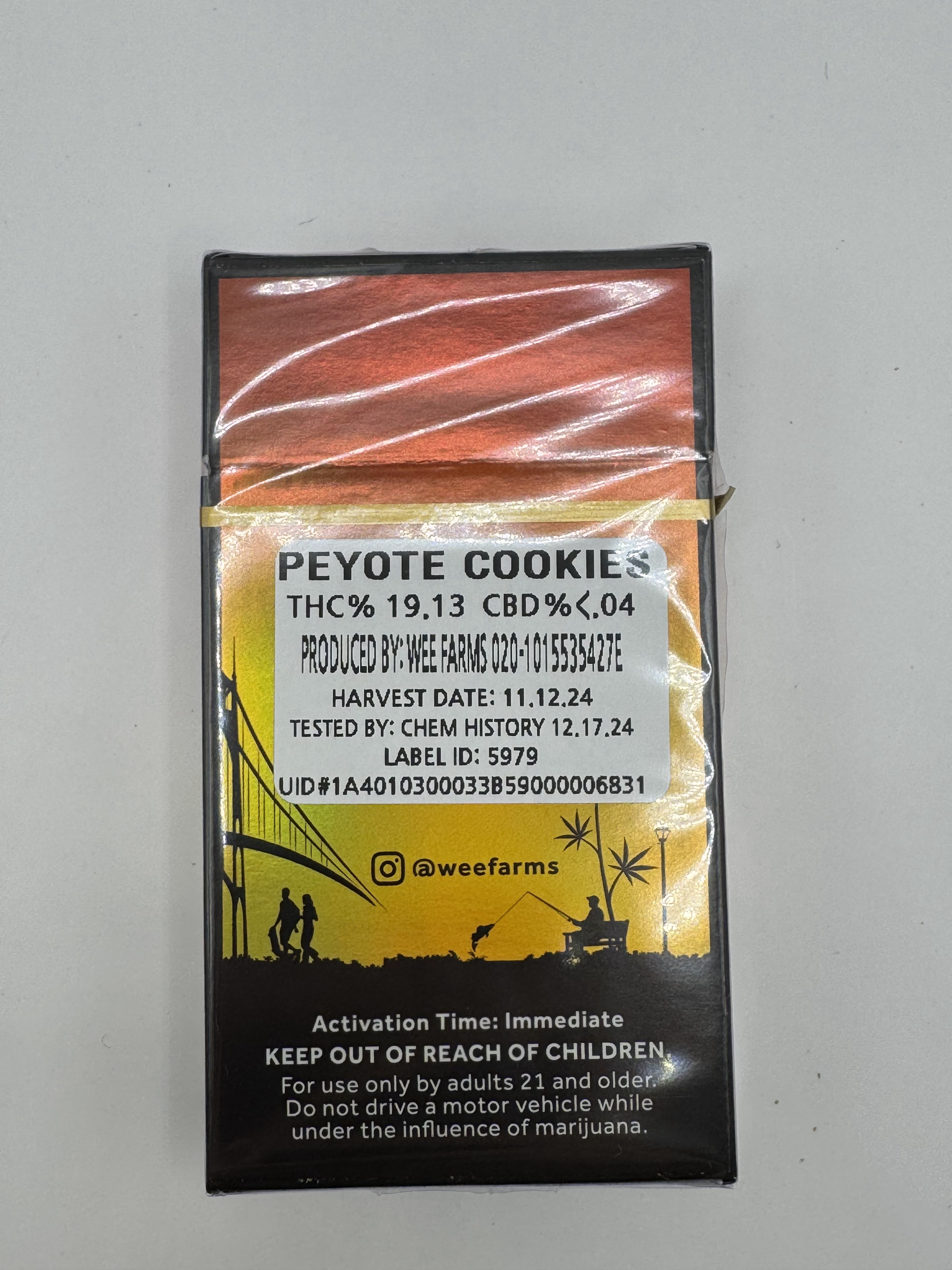 Photograph of product: Wee Farms 7pk Prerolls | PB & J