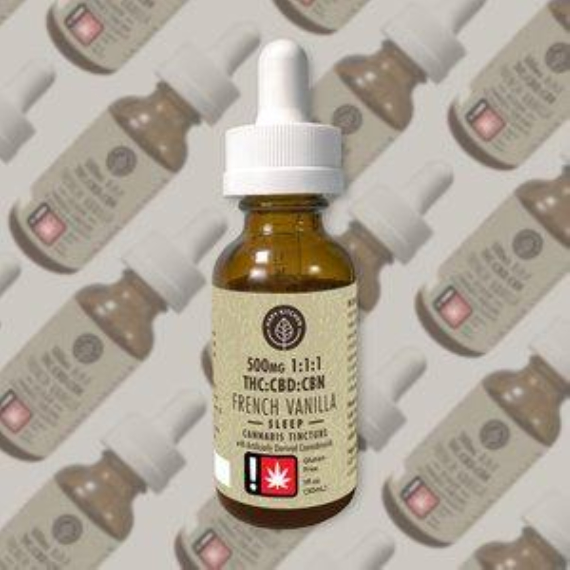Photograph of product: Hapy Kitchen | Tincture 1:1:1 TH-oui:CBD:CBN | French Vanilla Sleep